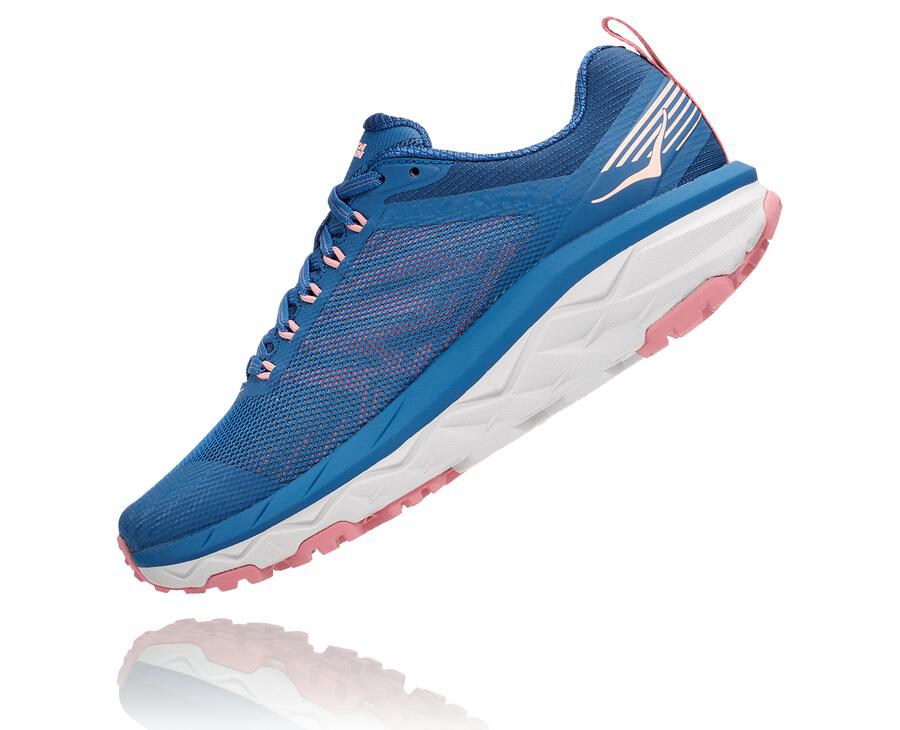 Hoka One One Womens Trail Shoes - Challenger ATR 5 - Blue - EYJV58934